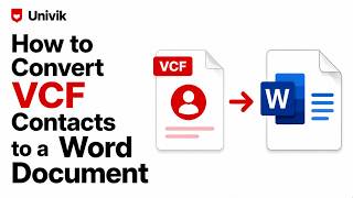 How to Convert VCF Contacts to a Word Document (3 Easy Methods)