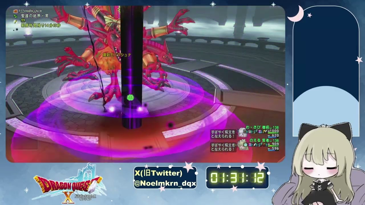 羅刹王バラシュナIII ２人討伐TA ８分２７秒１２ 賢者視点【ドラゴンクエスト10】