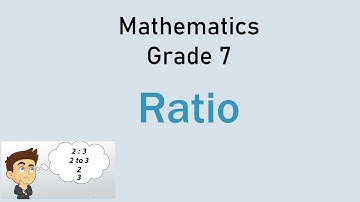 Ratio - Grade 7 - chapter 21 - English medium