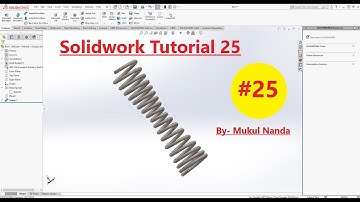 Design Of Spring with variable pitch and variable diameter in SolidWorks.