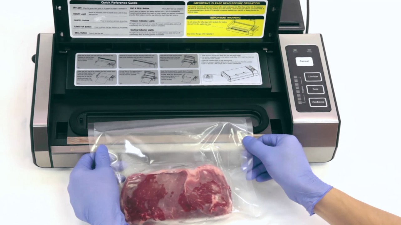 KITCHENER Automatic Fresh Food Saver Vacuum Sealer 11" x 16" YouTube