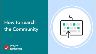 How to search the Community - TurboTax Community - Tax Expert Tutorial by Intuit TurboTax 1,883 views 2 weeks ago 1 minute, 17 seconds
