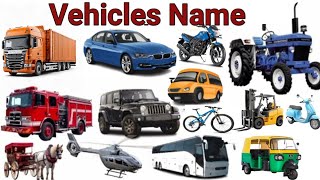 Vehicles Name Transport Names Vehicles Name With Sounds