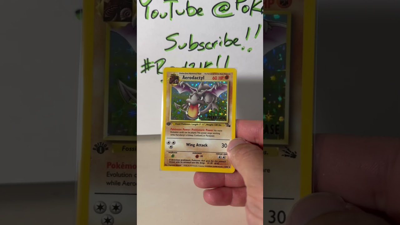 PRERELEASE 1st ED FOSSIL AERODACTYL! 