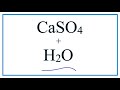 Calcium Sulfate and Solubility Concepts