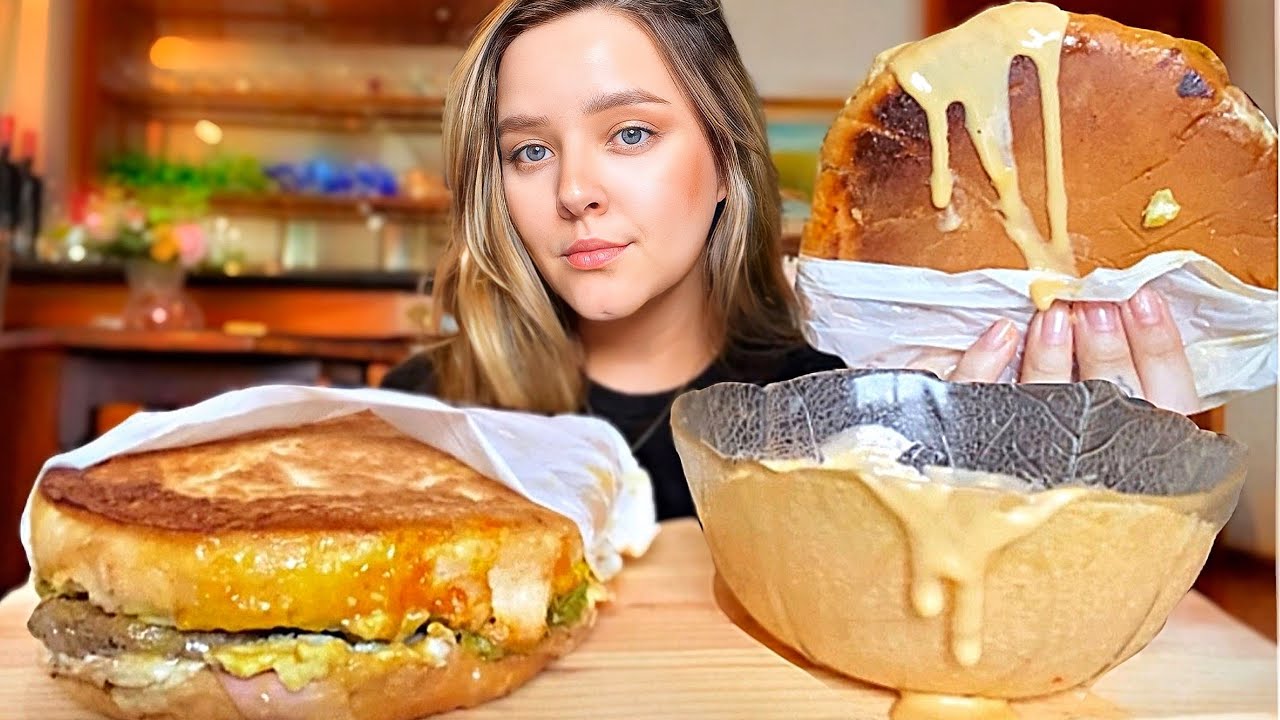 XIS TUDO PODRÃO COMPLETO COM MOLHO DE QUEIJO MUKBANG BRASIL | CAMILE ASMR