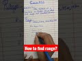 How to find range ? | Chapter 6 | Ex 6.3 #10class #viral #maths #trending