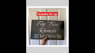 Residence Property House Custom Rusty Cor10 Steel Metal Sign