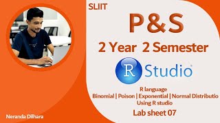 R language - Lab sheet 7 - Binomial | Poison | Exponential | Normal Distribution using R studio