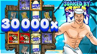 30,000x MAX WIN ON SOAKED BY SEAMEN SLOT! 😱