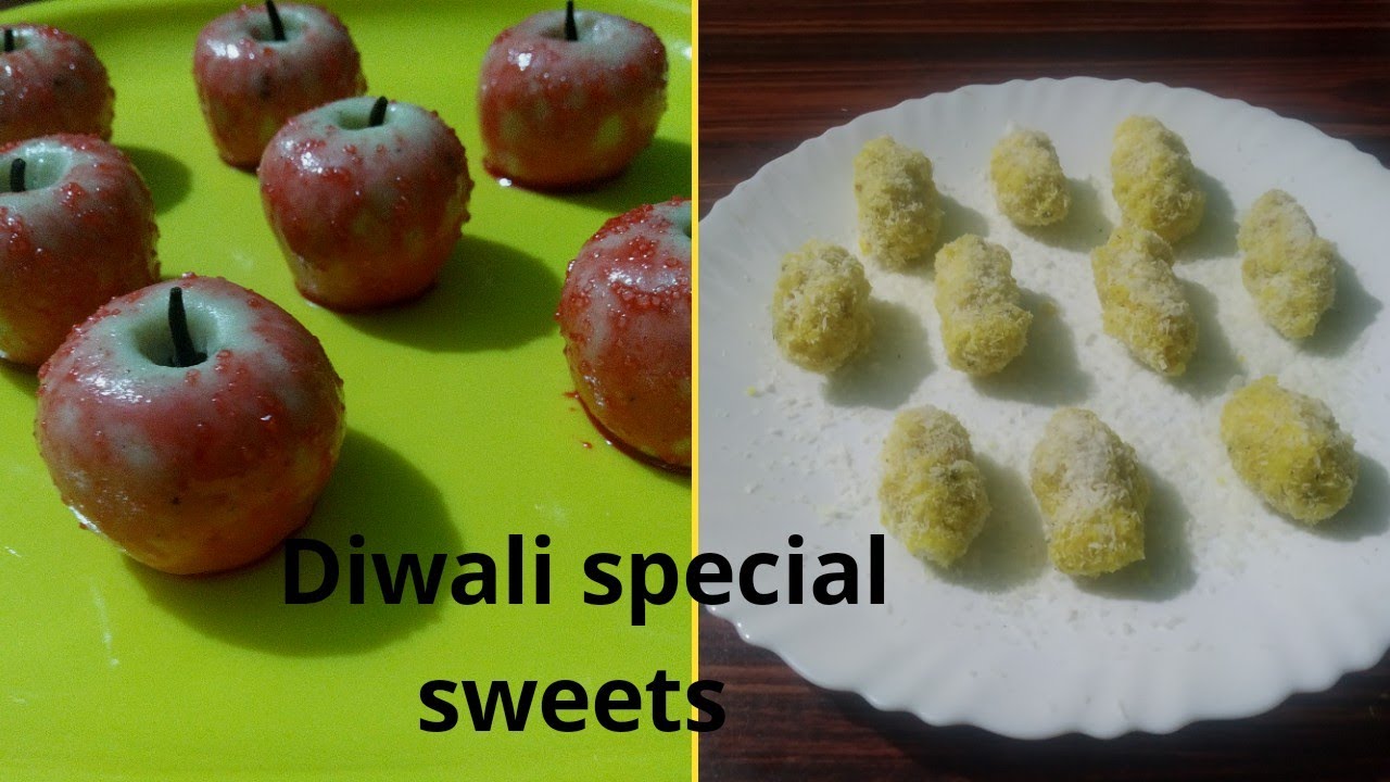 Diwali special sweets Apple peda and coconut sweet recipe
