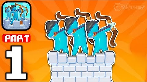 Archery Bastions: Castle War - Gameplay Walkthrough Part 1 Enemy arrows and Defeat (Android,iOS)