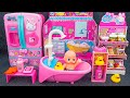 73 minutes satisfying with unboxing cute pink ice cream store cash register asmr  review toys