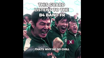 Thumbnail of The guards must be listening to The B4 Band fr  #b4band #memes #fypシ゚ #squidgame #squidgamememes