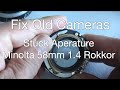 Fix Old Cameras: Minolta 58mm 1.4 Rokkor