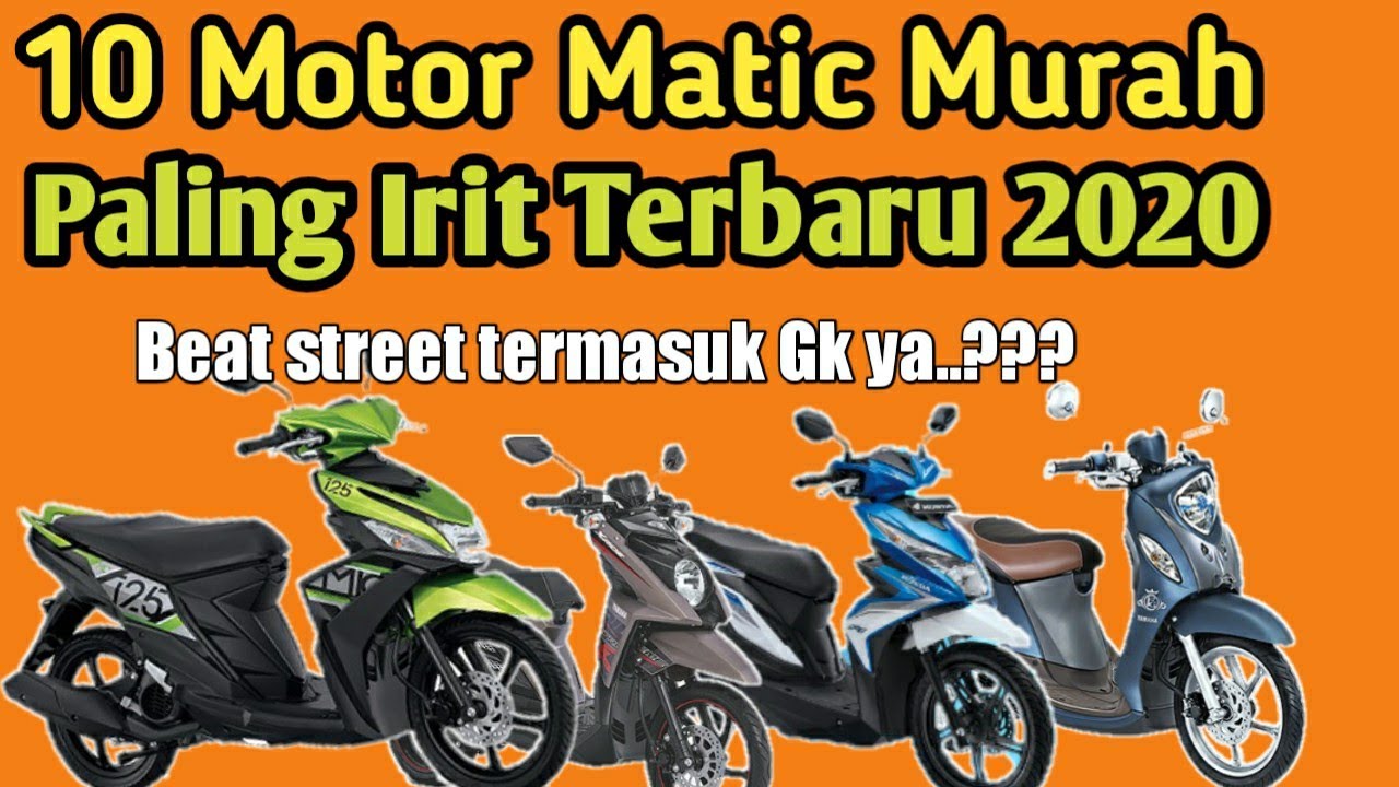 10 motor  matic  murah paling  irit  terbaru 2020  YouTube