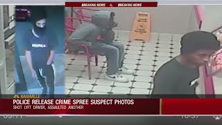 Suspects wanted in crime spree, including shooting of Lyft driver