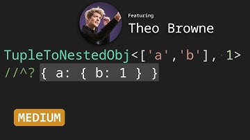 Tuple to Nested Object with Theo t3dotgg - TypeScript Type Challenges #3188 [MEDIUM]