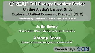 Full 2026 Fall Energy Speaker Series | Exploring Unified Economic Dispatch (Pt. 2) Update