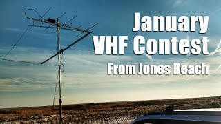January Vhf Contest 2018 - From The Beach With Homebew Antenna