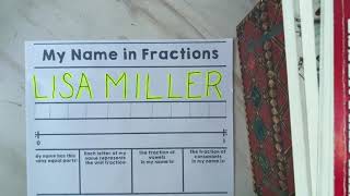 My name in Fractions