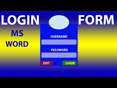microsoft word   how to make or create a login form in ms word