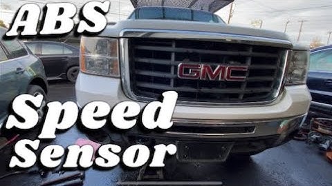 HOW TO REPLACE ABS WHEEL SPEED SENSOR ON A GMC SIERRA 2007 - 2013