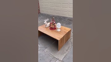 Handmade Waterfall Spotted Gum Coffee Table - (DIY Woodworking Projects)