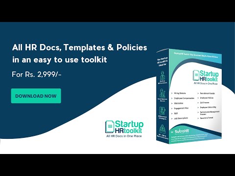 Startup HR toolkit - All HR documents in one place. - video from SutraHR