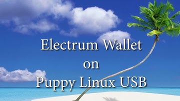 Electrum on Puppy Linux 2018