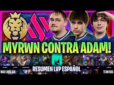 MAD LIONS KOI SE ENFRENTA AL RENEKTON DE ADAM! | MDK vs BDS RESUMEN LEC INVIERNO 2024 ESPAÑOL LVP