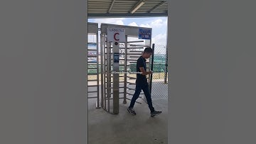 Face recognition integrated with full height turnstile system for attendance and BCA Epss System