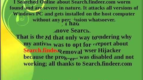Search.findeer.com -- Delete  Search.findeer.com From PC