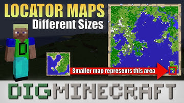 How to craft different sizes of Locator Maps in Minecraft