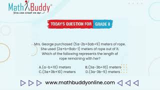 Math Practice Problem Grade 8 Question 281
