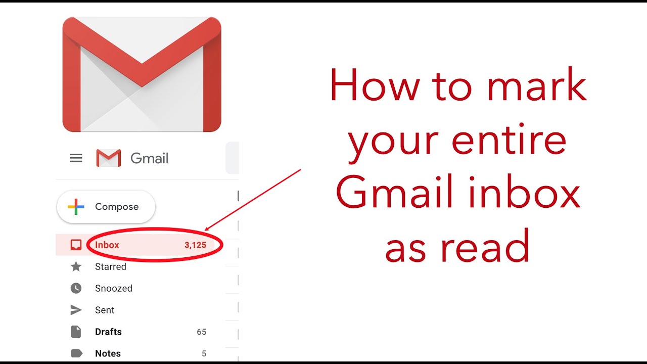 How To Mark All Unread Emails As Read In Gmail Youtube Reverasite
