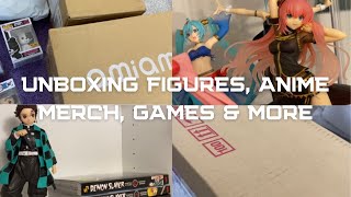 anime figures, game & merch haul || unboxing december january orders !! anime figures, game & merch haul || unboxing december january orders !!