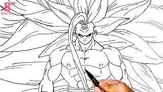 Como desenhar o Goku SUPER sayajin infinity