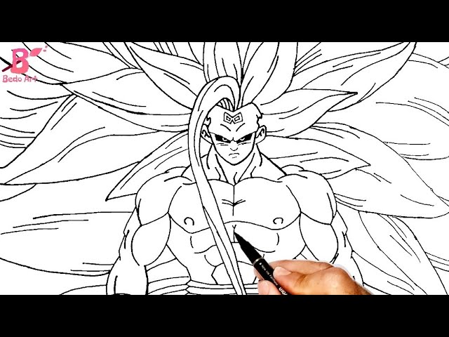 Desenhando o Super Saiyajin infinito #desenho #goku #anime #dbz #drago