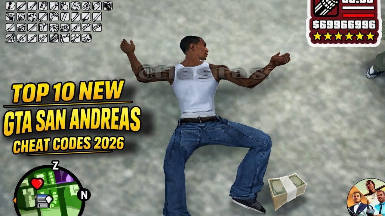 GTA San Andreas Top 10 Secret Cheat Codes You Didn T Know GTA San 
