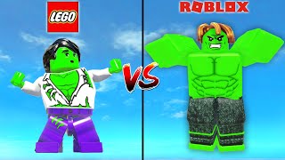 ROBLOX HULK TRANSFORMATION VS LEGO HULK TRANSFORMATION  WHICH IS BEST?