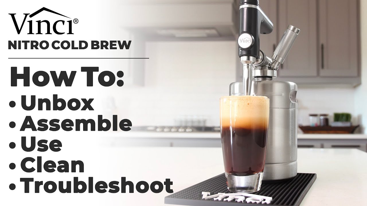 Vinci Nitro Cold Brew - How To Unbox, Assemble, Use, Clean & Troubleshoot 