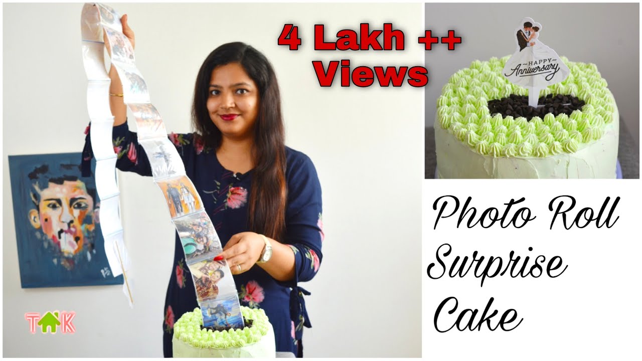 Surprise Photo Cake | Photo Pulling Cake 