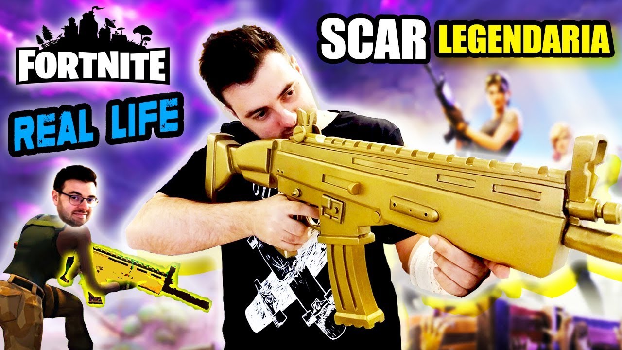 fortnite battle royale scar legendaria en la vida real diy dcrafting - casas de fortnite en la vida real