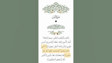 Surah At_Teen | Mishary Rashid Alafsay | سورة التين | مشاري راشد العفاسي