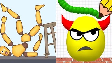 Kick & Break VS Draw To Smash Satisfying ASMR GamePlay (Android,ios) (New Update)