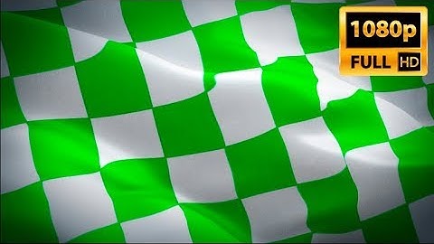 NASCAR End flag Closeup 1080p Full HD 1920X1080 footage video waving in wind. Official Finish Start