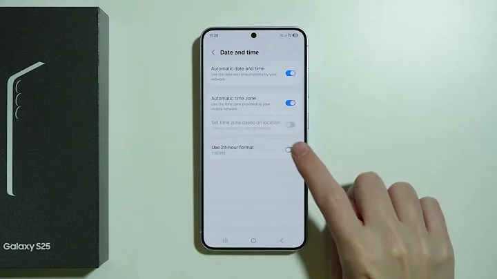 Samsung Galaxy S25: How to Change Time Format (12-Hour or 24-Hour Format)