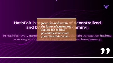 Introduction to HashFair Games