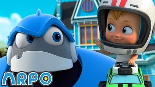 Baby Race!! | Baby Daniel and ARPO The Robot | Funny Cartoons for Kids